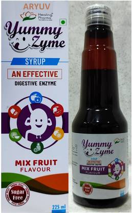 ARYUV Yummyzyme Sugarfree Digestive Syrup Improve Digestion Appetite Constipation