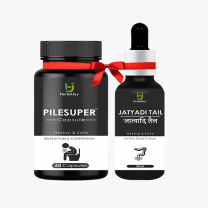 Herbal Joy Piles Care Pack For Managing Piles Lumps, Itching And Constipation