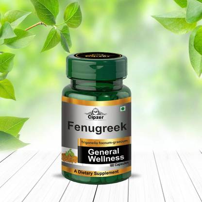 CIPZER Fenugreek Capsule (60caps)-Helpful in producing milk in mother,cholesterol level