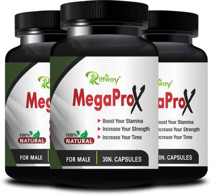 Riffway Mega Pro X S-E-X Men Supplement For Stable Harder Erection & Improves Energy