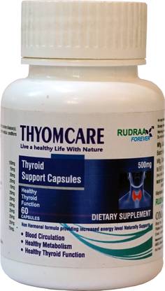 RUDRAA FOREVER Thyomcare 60 capsules for Healthy thyroid function
