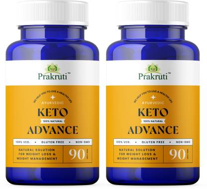Prakruti Pure Herbs Keto Ayurvedic Capsule For Weight Loss & Weight Management, Fat Burn Pack Of 2