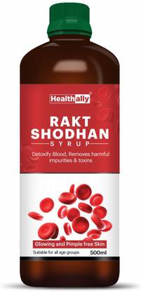 Health Ally Rakt Shodhan Ayurvedic Blood Purifier & Detoxify Syrup, Pimples Cleanser Tonic