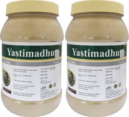 Jain MULETHI (Yastimadhu / LICORICE POWDER) 500g (Pack of 2)