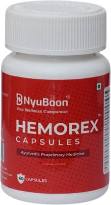 NyuBoon Hemorex Capsules - Ayurvedic Supplement for Blood Circulation
