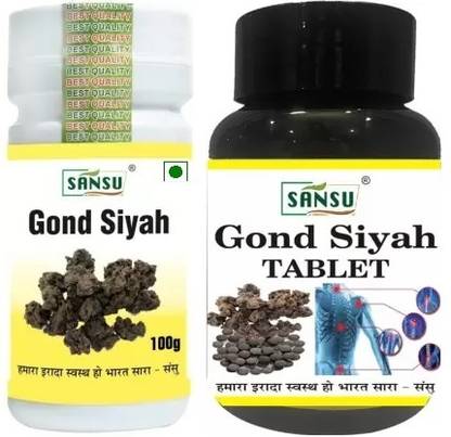 Sansu Gond siyah 100g + Gond siyah 30 Tablet