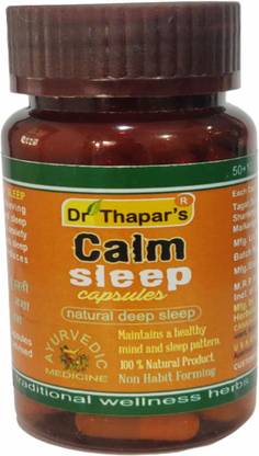 Dr. Thapar's CALM SLEEP INTOXICATION Free AYURVEDIC 100+20 FREE CAPSULE