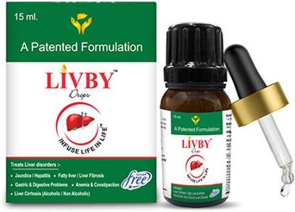 LIVBY Drops Worlds only PATENTED PRODUCT (GoI) FOR LIVER CURE AND ISSUES 15ML PACK