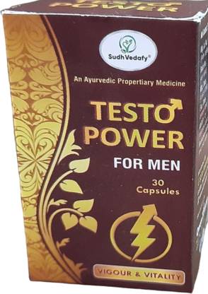 Sudh Vedafy Testo Power Ayurvedic Stamina Booster Enriched With Kesar For Men 30 Capsules