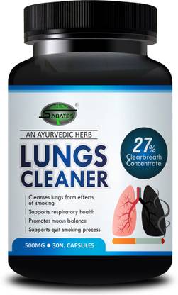Sabates Lungs Cleaner Herbal Tablet For Smokers Cleanses & Detoxifies Lungs