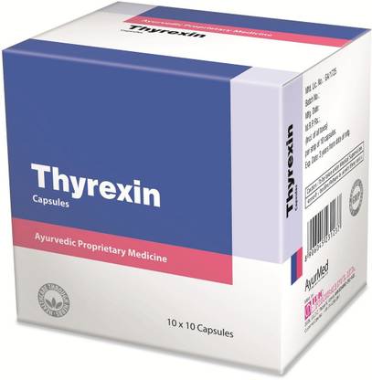 Trio Thyrexin Capsules, 10 Stripes, 100 Capsules (Thyroid care)
