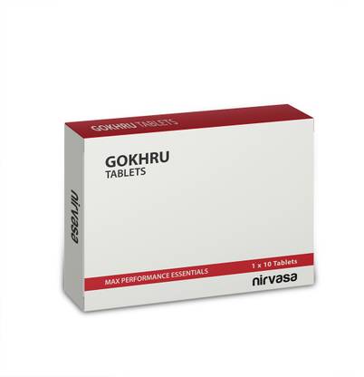 Nirvasa Gokhru Tablets (250mg) with Natural Gokhru Extract (10 tablets)