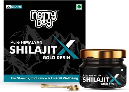 NottyBoy Pure Himalyan Shilajit X Gold Resin | Enhances Power, Energy, Strength & Stamina