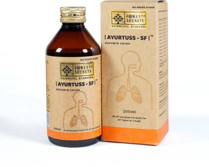 Forest Secrets Ayurtuss Sugar Free Cough Syrup | Fast Relief for Cough, Throat & Cold