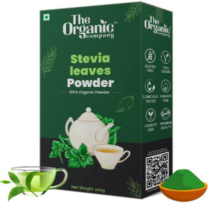 The Organic Company Stevia Sugar Free Powder For Diabetic | Eating | Drinking | Juice | Edible | Tea