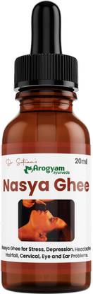 Dr.Satnam's Arogyam Ayurveda Nasya Ghee for Stress, Hair Fall, Eye Problem and Face Glow Anu Tailum