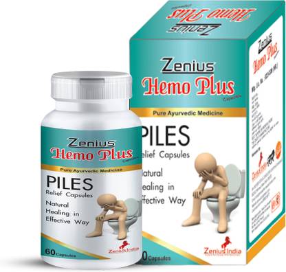 Zenius Ayurvedic Hemo Plus Capsule | Piles Medicine or Piles Stop Capsule