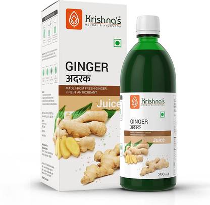 Krishna's Herbal & Ayurveda Ginger Juice | Helps to Improve Digestion and Detox Your Body