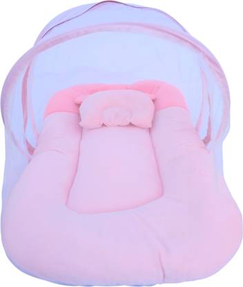 RISING STAR Velvet Baby Bed Sized Bedding Set With Mosquito Net