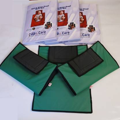 FINEX Cute and Care Premium waterproof, soft and safe baby bed made of Feather Touch Polyethylene Washable Solid