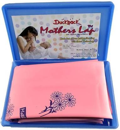 Duckback Duck back Soft Pure Rubber Printed Waterproof Mattress Protector Cot Sheet for Single Size Bed