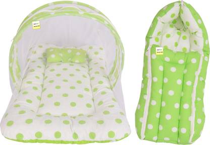 Kwitchy New Born Baby Mosquito Net Bed And Sleeping Bag Standard Crib