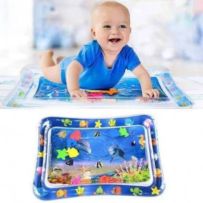 PRIMEFAIR Water Play Mat for Infants & Toddlers Fun Tummy Time Play Activity Baby Playmats Leakproof BPA Free Water Mat Toy for Baby's Stimulation Growth (Blue) Mat Water Mat