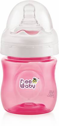 Beebaby Ease Wide Neck Anti Colic Baby Milk Colour Feeding Bottle for Infants. - 150 ml