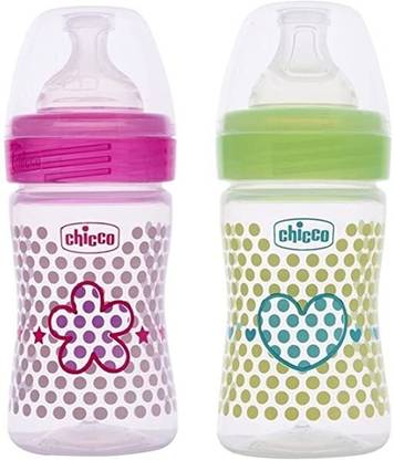 Chicco Well-Being 150ml Feeding Bottle, Advanced Anti-Colic System, BPA Free - 150 ml