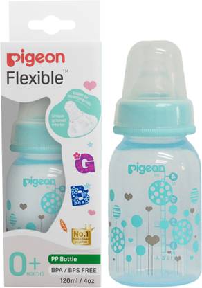 Pigeon PERISTALTIC CLEAR NURSING BOTTLE RPP-120ML(BLUE) ABSTRACT - 120 ml