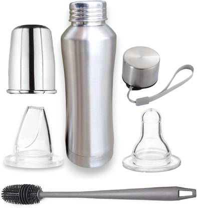 HM POINT Feeding Stainless Steel Insulated Baby Bottle for Hot & Cold Drinks - 250 ml