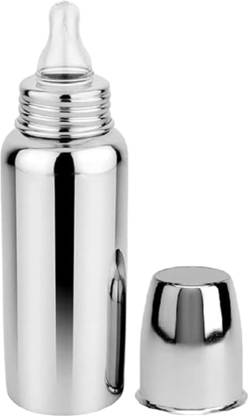 UNIECROUNEKIDS Baby feeding stainless steel bottle with BPA free 0 to 2 years Pack of 1 - 250 ml