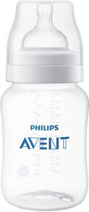 Philips Avent Anti-Colic Baby Bottle SCY103/10 | 1m+ age | BPA free | Pack of 1 - 260 ml