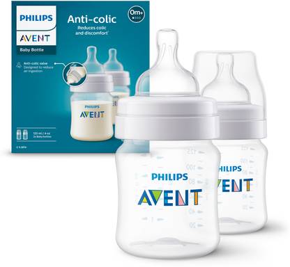 Philips Avent Anti-Colic Baby Bottle SCY100/20 | 0m+ age | BPA free - 125 ml