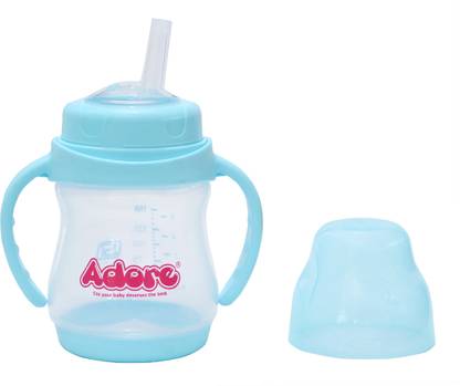 Adore Wiggle Straw Sipper with Handle -BPA Free - Food Grade - 150 ml