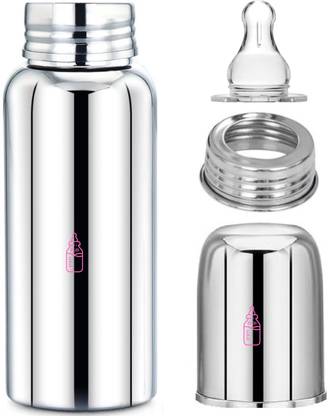 Pappa Baby Feeding Bottle with 2 in 1 Use Extra Cap - 300 ml