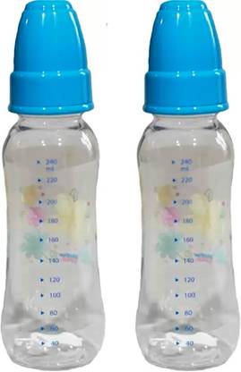 MOTHERTOUCH 2 Pcs 240 ML Baby Feeding Bottle BPA Free And Non Toxic Plastic - 240 ml