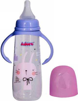 Adore England 2 in 1 Narrow Neck Anti-Colic Feeding Bottle - BIS approved - 250 ml