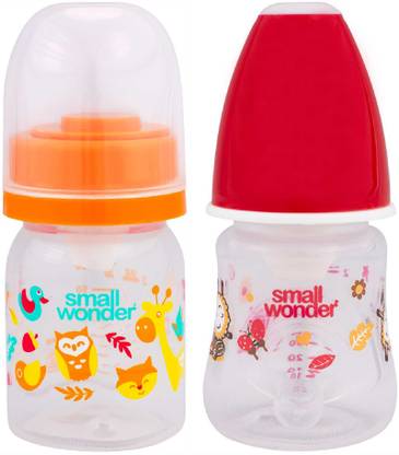 Small Wonder Baby Feeding Bottles Admire And Candy 60 Ml Pack Of 2 (Multicolor) - 60 ml