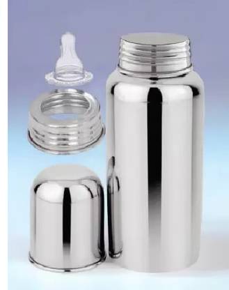 shubhcollection Stainless steel (304) baby milk feeding bottle 240 ML