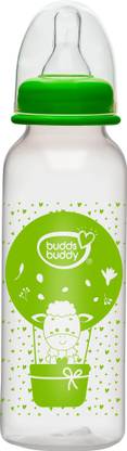 Buddsbuddy Classic BPA Free Regular Neck Baby Feeding Bottle, - 250 ml