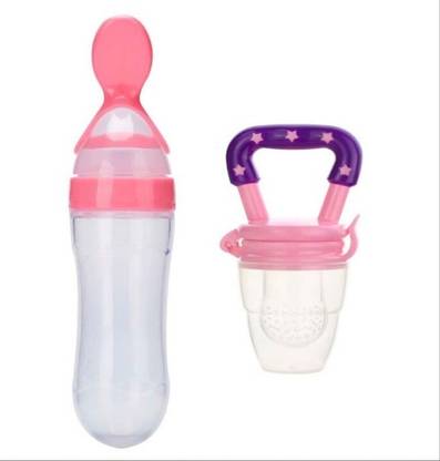 CHILD CHIC FEEDING BOTTLE & FOOD FEEDER ( PINK) - 90 ml