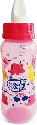 Buddsbuddy Elegant 3 in 1 BPA Free Baby Bottle (Feeding Bottle+Sipper+Cereal Feeder), - 125 ml