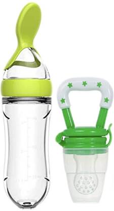 CROSAL Premium Silicone Soother & Spoon Feeder Teether and Feeder