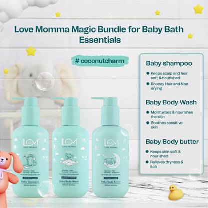 LOVE MOMMA Baby Shampoo Body Wash And