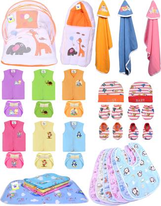 HOUSE OF COMMON New Born Baby Boys & Baby Girs Bedding & Clothing Gift Set Combo Pack