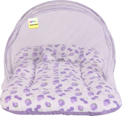 Toddylon New Born Baby Mosquito Net Bed with Cushioned Pillow