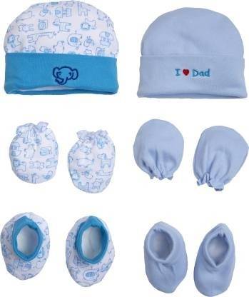 MEEOWMEE Heartz unisex baby cap mitten bootie set combo