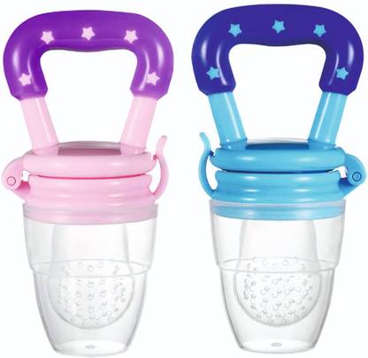 Roforuf Silicone Fruit and Food Baby Feeder/Squeezer/Pacifier/Nibbler Feeder - Pack of 2