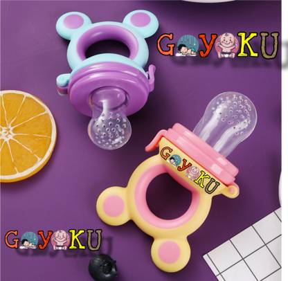 Goyoku Baby Silicone Fruit Nibbler BPA Free New Design Pack of 2
